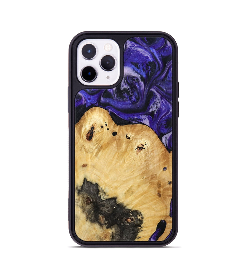 iPhone 11 Pro Wood Phone Case - Cillian (Purple, 800639)