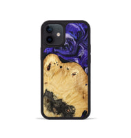iPhone 12 mini Wood Phone Case - Cillian (Purple, 800639)