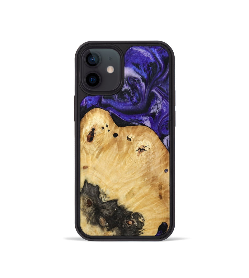 iPhone 12 mini Wood Phone Case - Cillian (Purple, 800639)