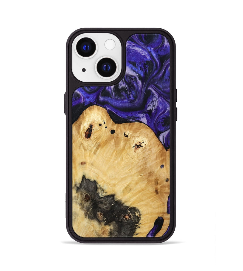 iPhone 13 Wood Phone Case - Cillian (Purple, 800639)