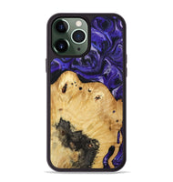iPhone 13 Pro Max Wood Phone Case - Cillian (Purple, 800639)