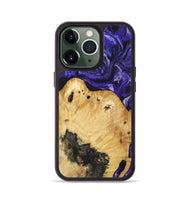 iPhone 13 Pro Wood Phone Case - Cillian (Purple, 800639)