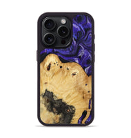iPhone 15 Pro Wood Phone Case - Cillian (Purple, 800639)