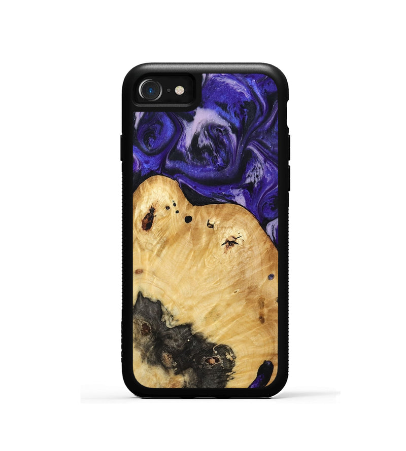 iPhone SE Wood Phone Case - Cillian (Purple, 800639)