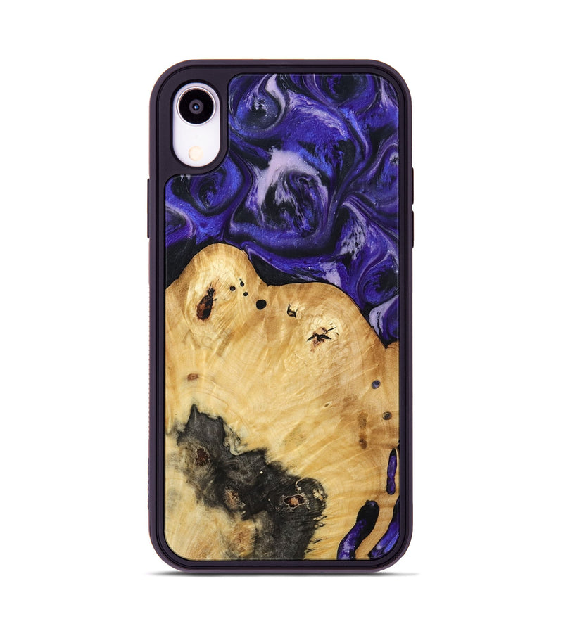 iPhone Xr Wood Phone Case - Cillian (Purple, 800639)