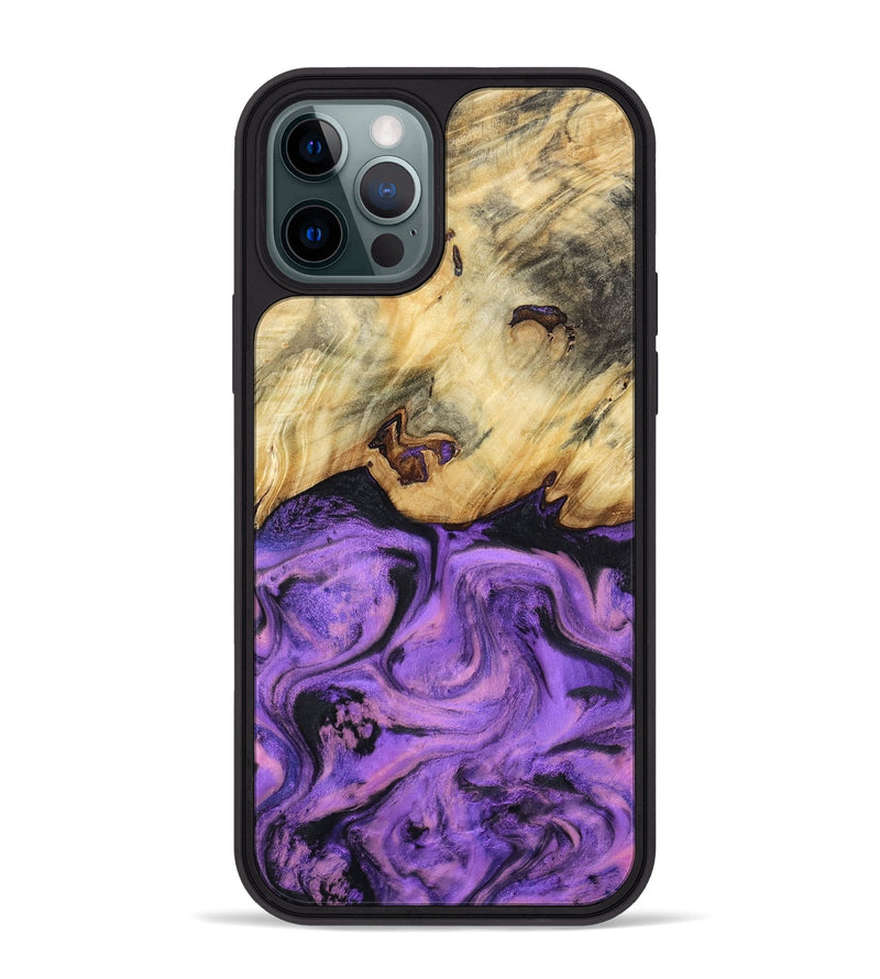 iPhone 12 Pro Max Wood Phone Case - Robb (Purple, 800640)