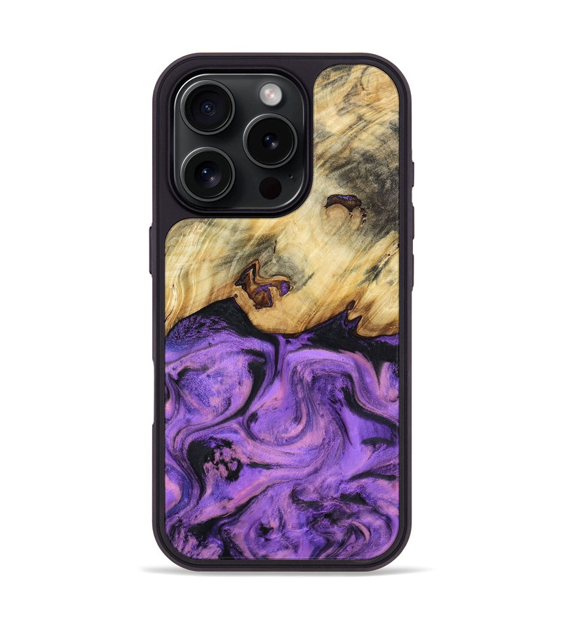 iPhone 16 Pro Wood Phone Case - Robb (Purple, 800640)