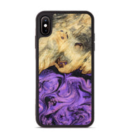 iPhone Xs Max Wood Phone Case - Robb (Purple, 800640)