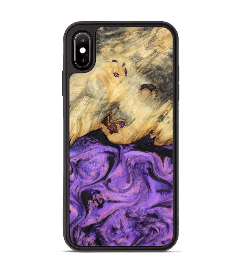 iPhone Xs Max Wood Phone Case - Robb (Purple, 800640)