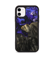 iPhone 11 Wood Phone Case - Jannie (Purple, 800641)