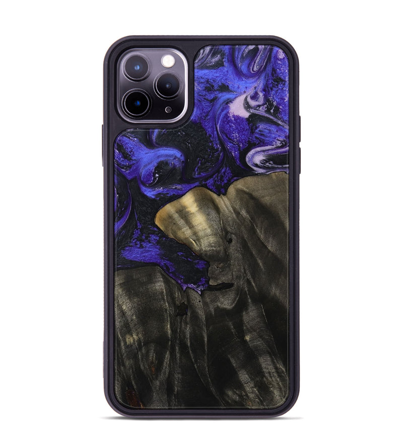 iPhone 11 Pro Max Wood Phone Case - Jannie (Purple, 800641)