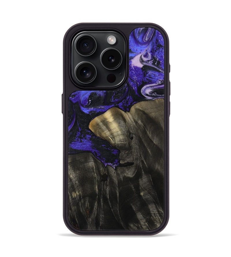 iPhone 15 Pro Wood Phone Case - Jannie (Purple, 800641)