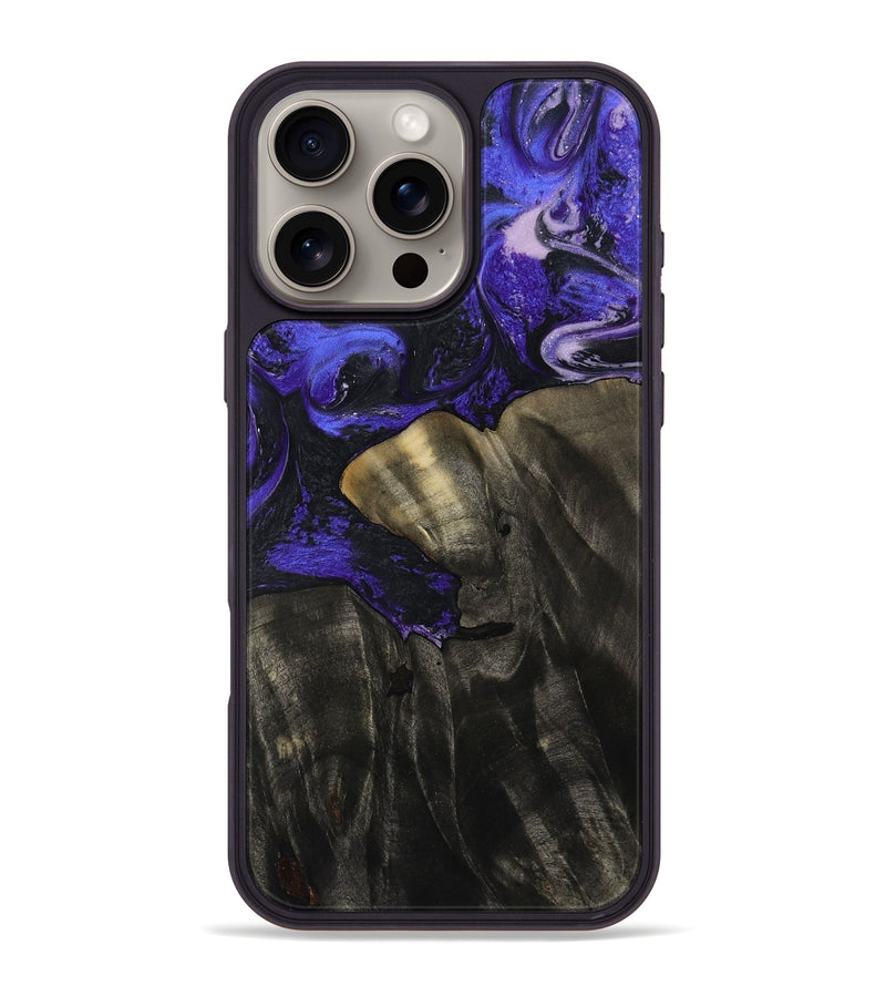 iPhone 16 Pro Max Wood Phone Case - Jannie (Purple, 800641)