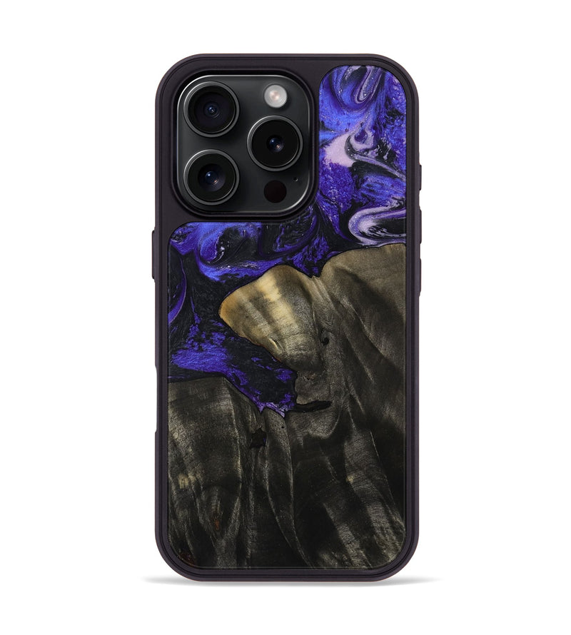 iPhone 16 Pro Wood Phone Case - Jannie (Purple, 800641)