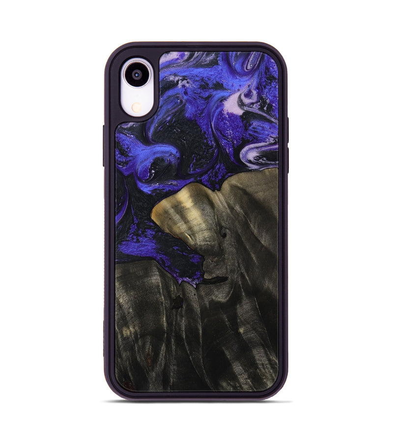iPhone Xr Wood Phone Case - Jannie (Purple, 800641)