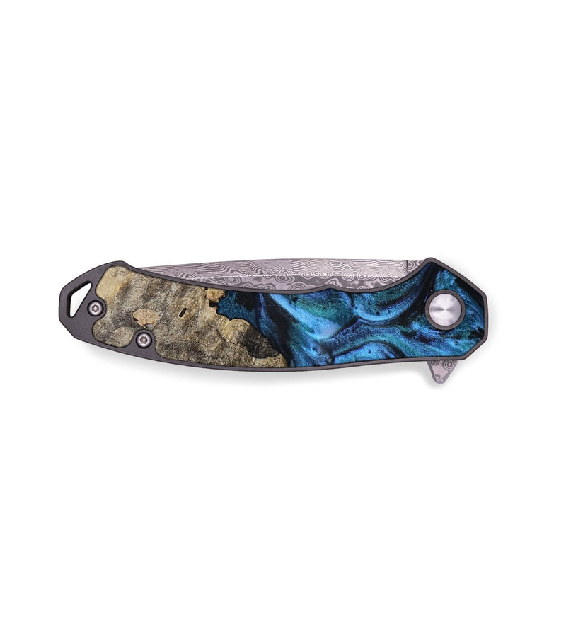 EDC Wood Pocket Knife - Darien (Blue, 800643)