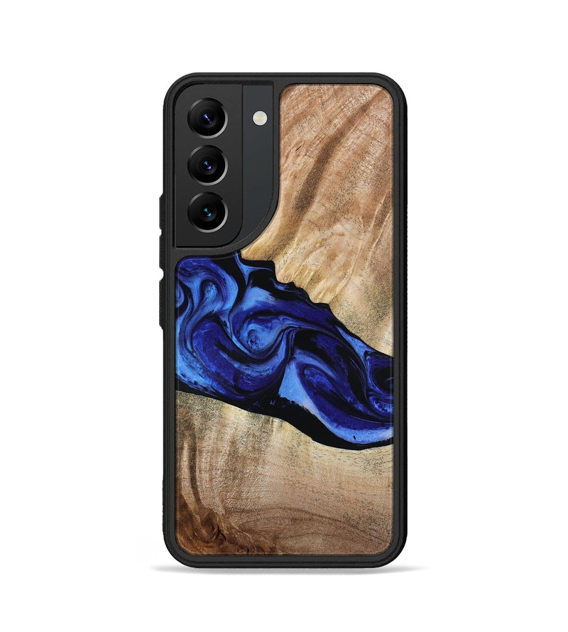 Galaxy S22 Wood Phone Case - Lura (Blue, 800647)