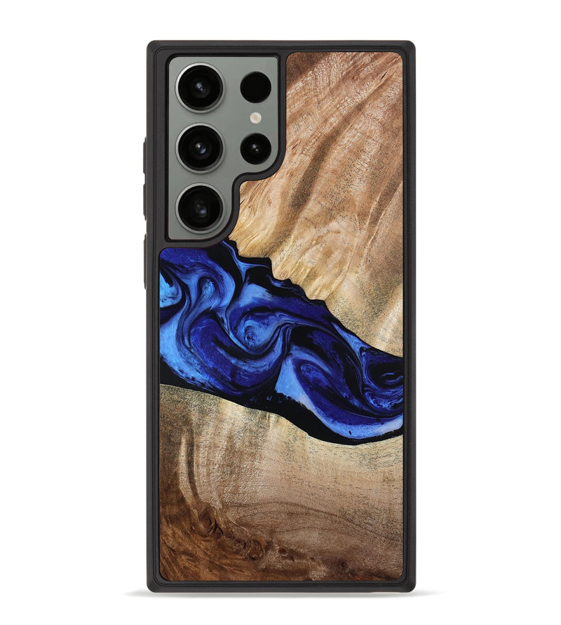 Galaxy S23 Ultra Wood Phone Case - Lura (Blue, 800647)