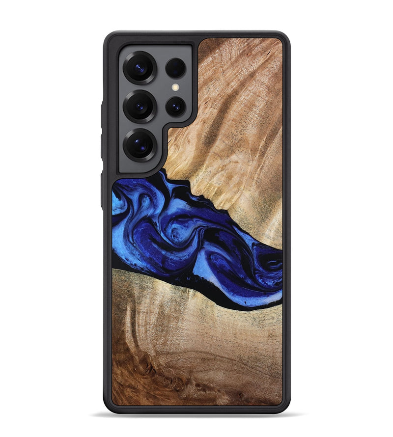 Galaxy S25 Ultra Wood Phone Case - Lura (Blue, 800647)