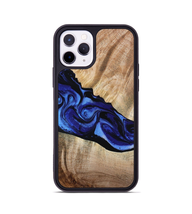 iPhone 11 Pro Wood Phone Case - Lura (Blue, 800647)