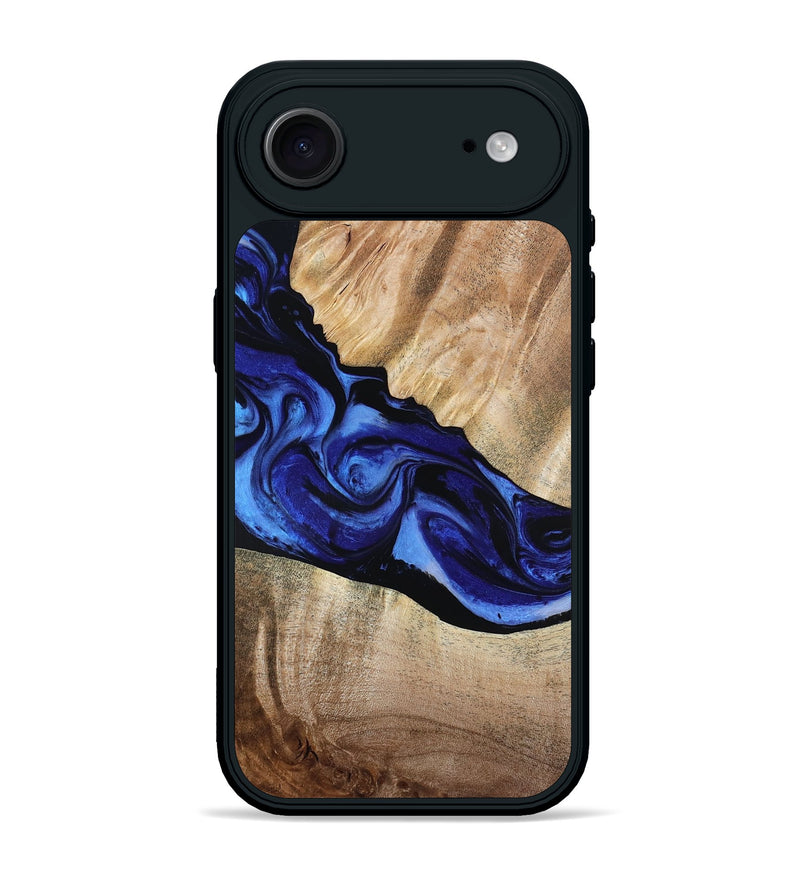 iPhone 17 Air Wood Phone Case - Lura (Blue, 800647)