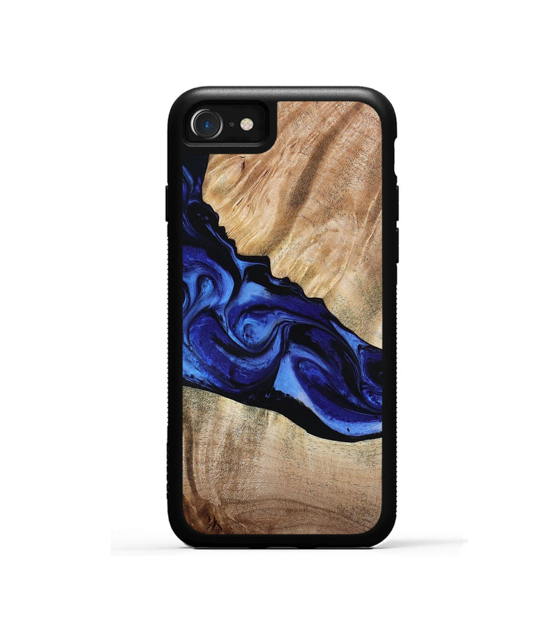 iPhone SE Wood Phone Case - Lura (Blue, 800647)