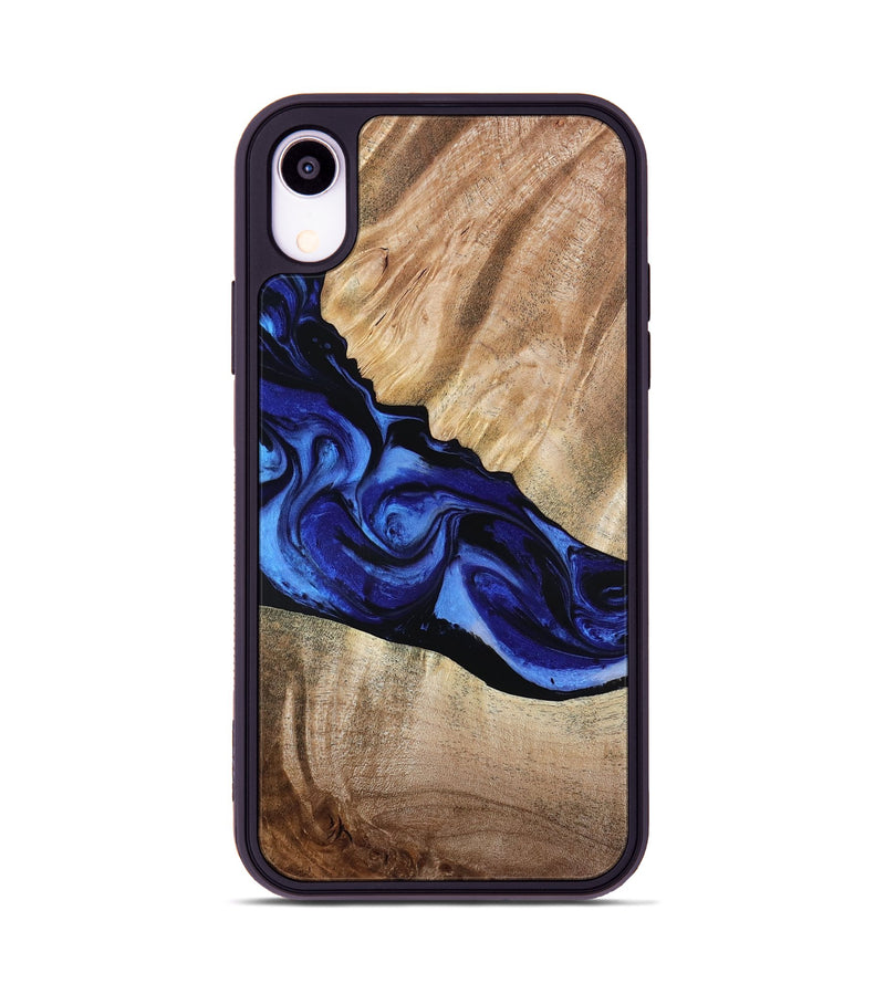 iPhone Xr Wood Phone Case - Lura (Blue, 800647)