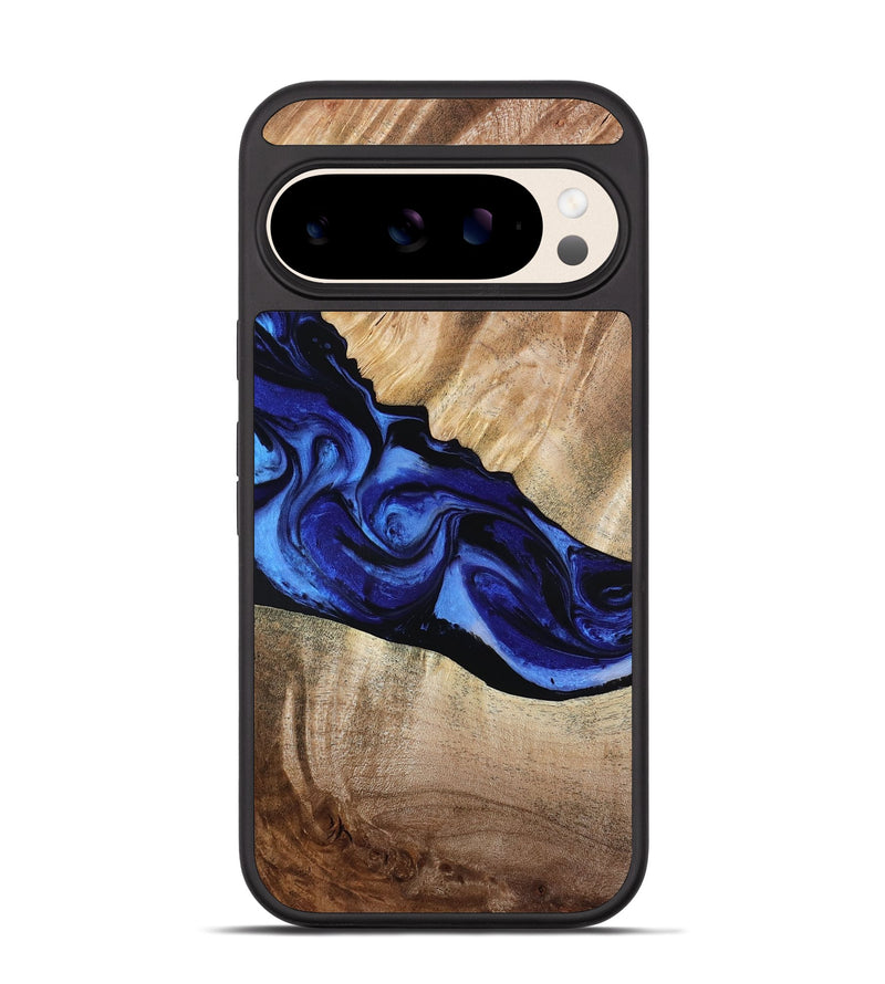 Pixel 10 Wood Phone Case - Lura (Blue, 800647)