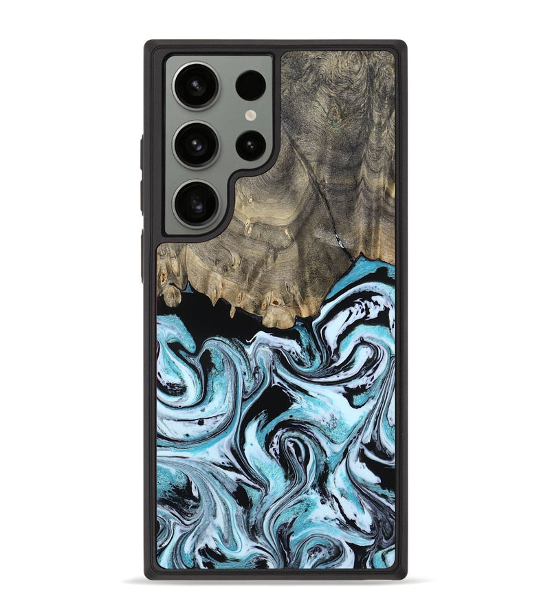 Galaxy S23 Ultra Wood Phone Case - Aviana (Blue, 800649)