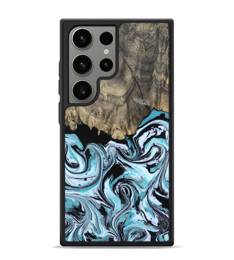 Galaxy S24 Ultra Wood Phone Case - Aviana (Blue, 800649)