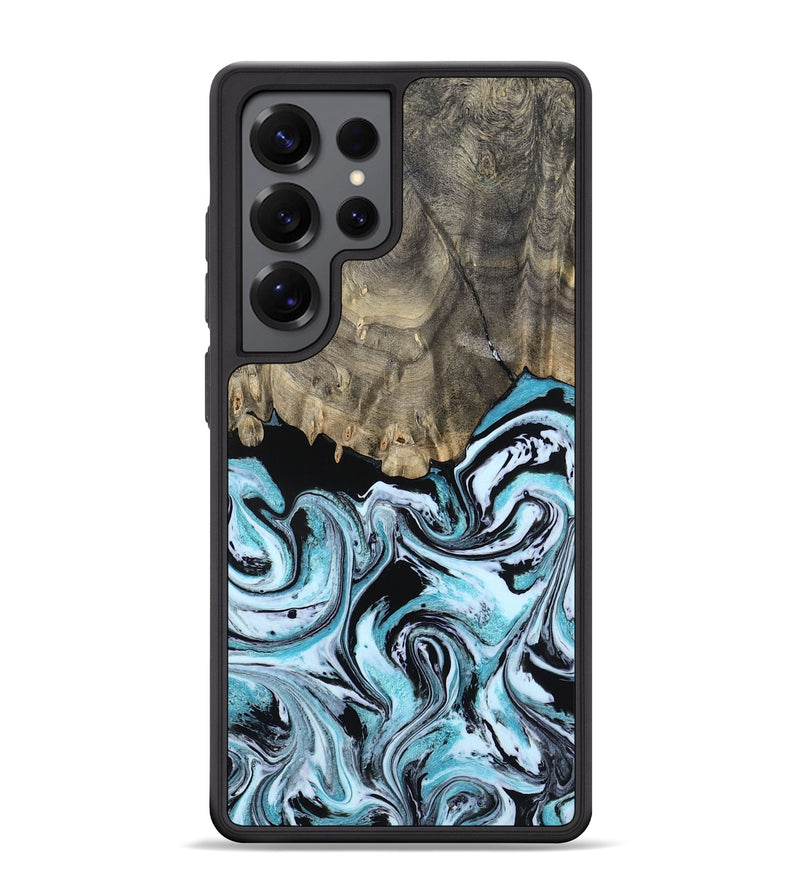 Galaxy S25 Ultra Wood Phone Case - Aviana (Blue, 800649)