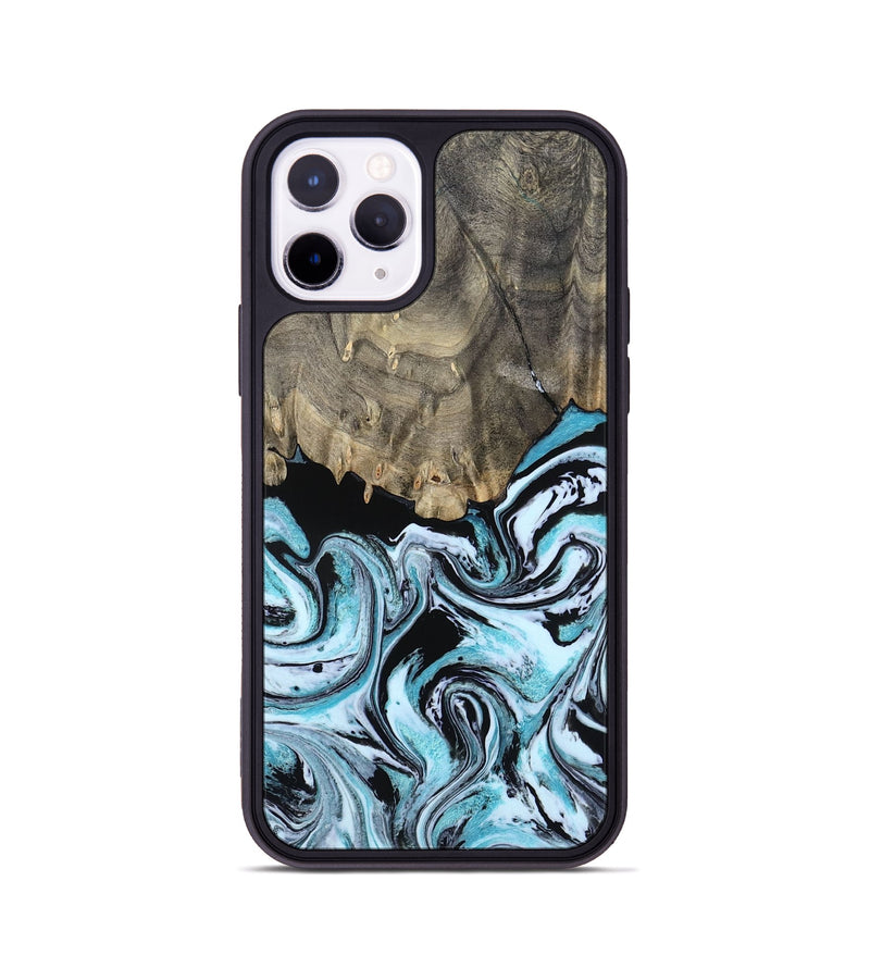 iPhone 11 Pro Wood Phone Case - Aviana (Blue, 800649)