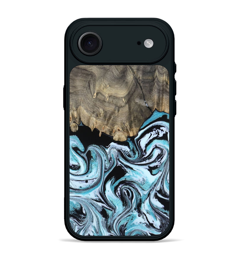 iPhone 17 Air Wood Phone Case - Aviana (Blue, 800649)
