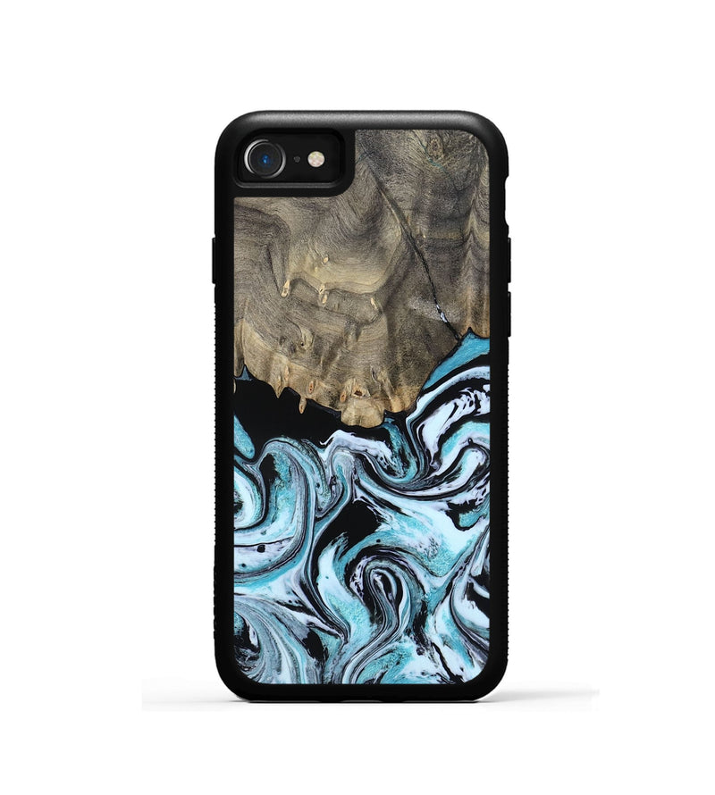 iPhone SE Wood Phone Case - Aviana (Blue, 800649)