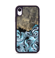 iPhone Xr Wood Phone Case - Aviana (Blue, 800649)