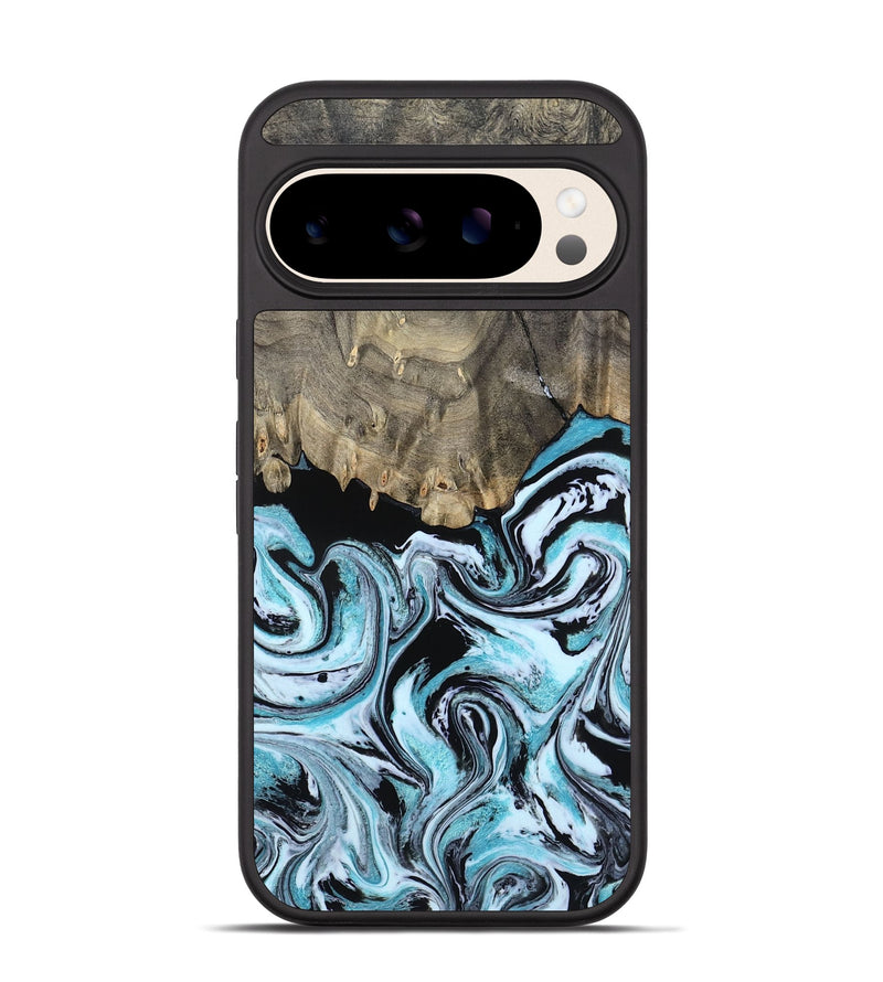 Pixel 10 Wood Phone Case - Aviana (Blue, 800649)