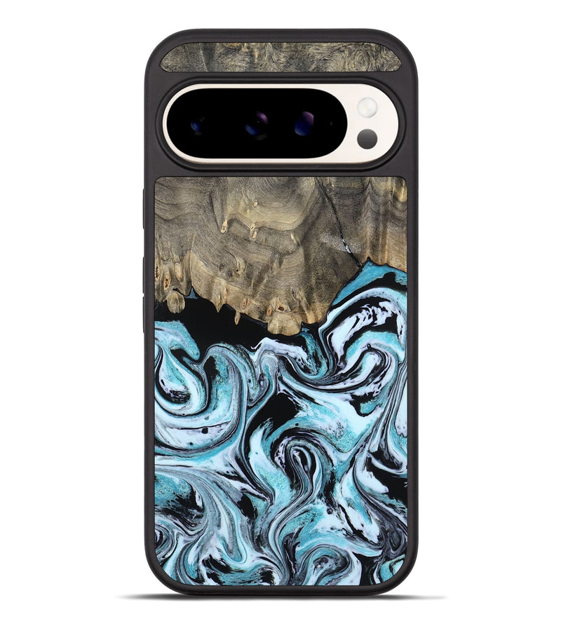 Pixel 10 Pro XL Wood Phone Case - Aviana (Blue, 800649)
