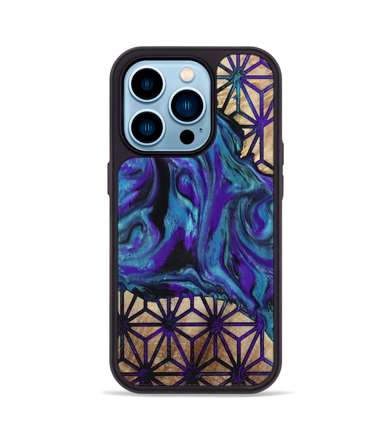 iPhone 14 Pro Wood Phone Case - Marnie (Pattern, 800653)