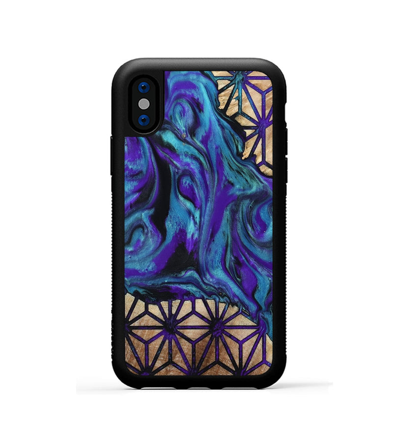 iPhone Xs Wood Phone Case - Marnie (Pattern, 800653)