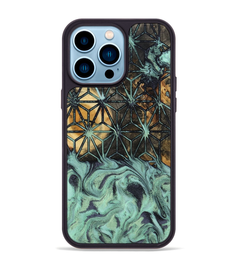 iPhone 14 Pro Max Wood Phone Case - Jena (Pattern, 800658)