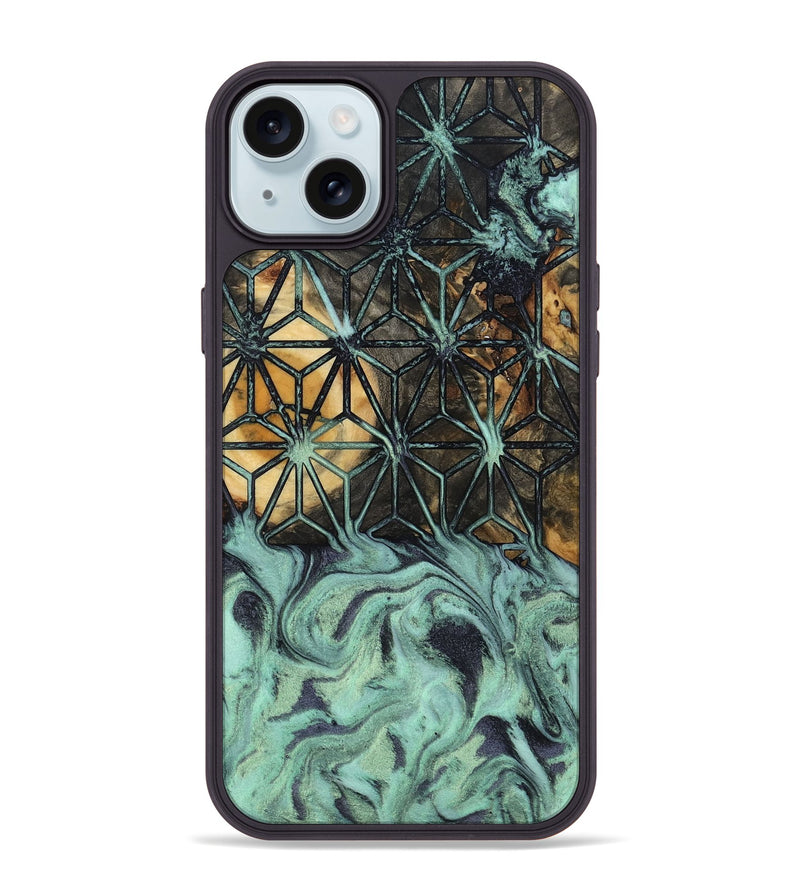 iPhone 15 Plus Wood Phone Case - Jena (Pattern, 800658)