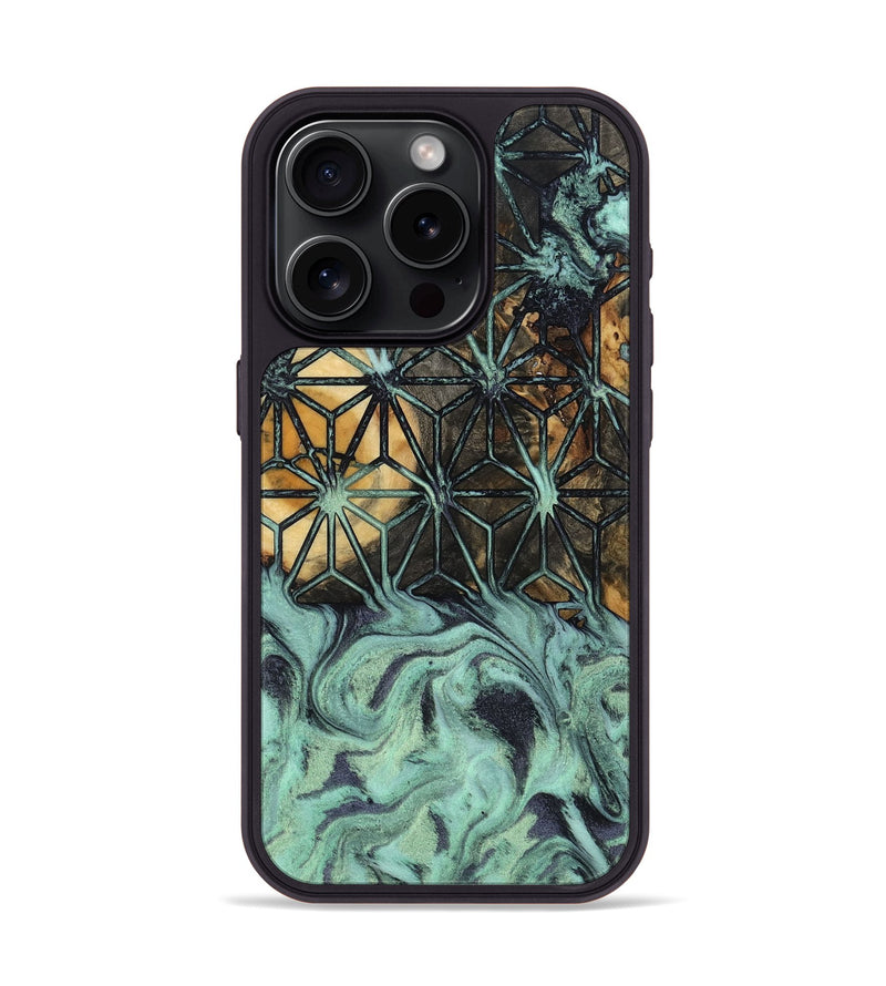 iPhone 15 Pro Wood Phone Case - Jena (Pattern, 800658)