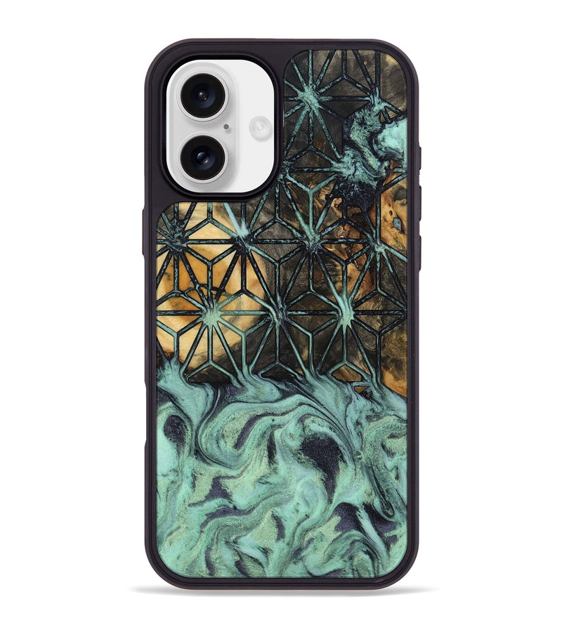 iPhone 16 Plus Wood Phone Case - Jena (Pattern, 800658)