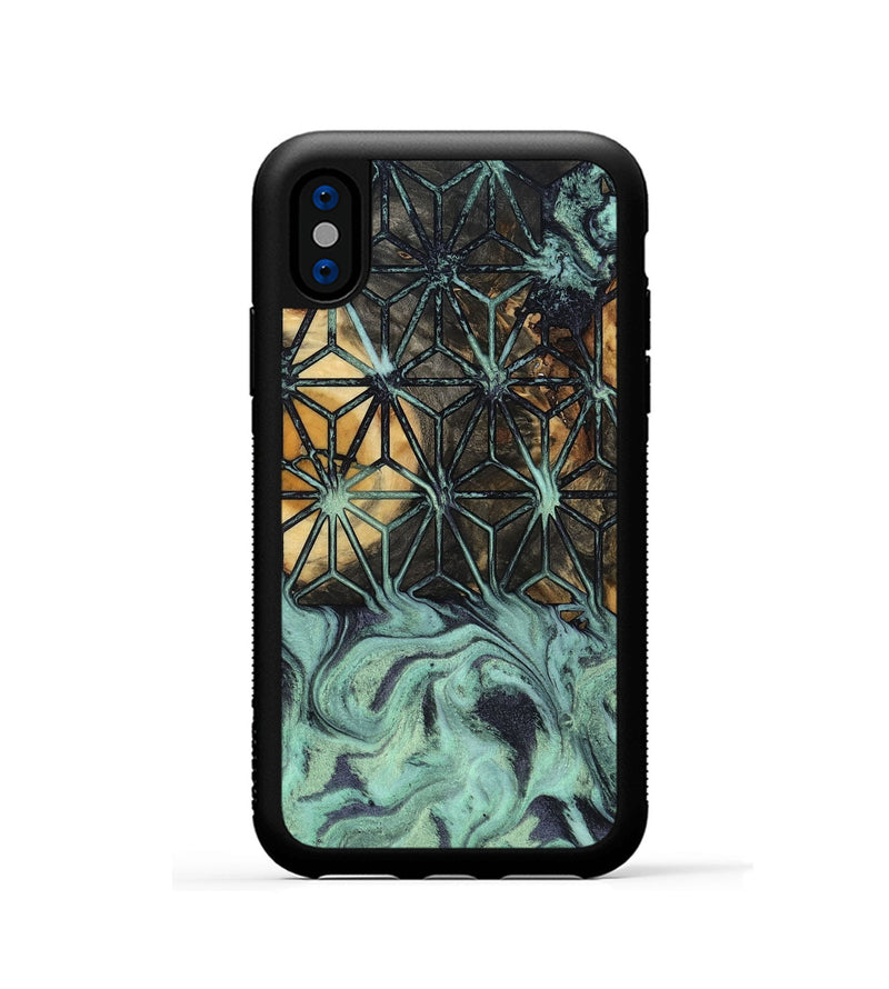 iPhone Xs Wood Phone Case - Jena (Pattern, 800658)