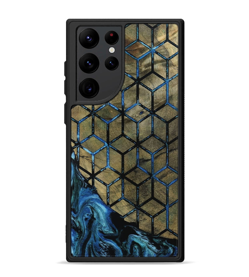 Galaxy S22 Ultra Wood Phone Case - Lila (Pattern, 800659)