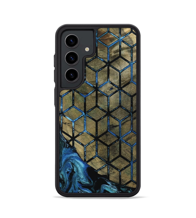 Galaxy S24 Wood Phone Case - Lila (Pattern, 800659)