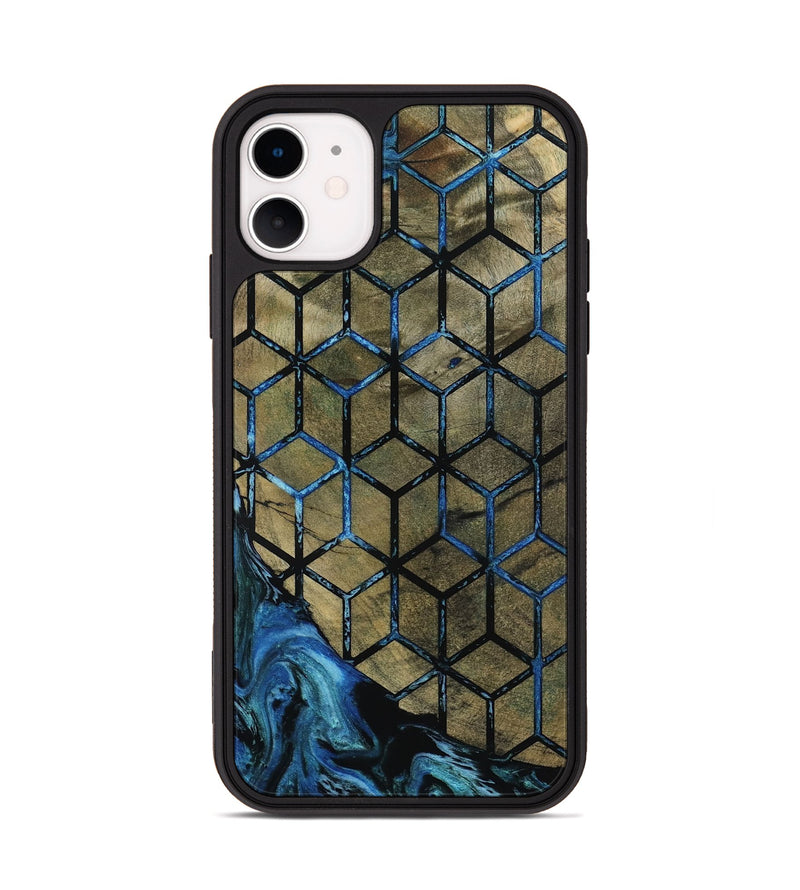 iPhone 11 Wood Phone Case - Lila (Pattern, 800659)