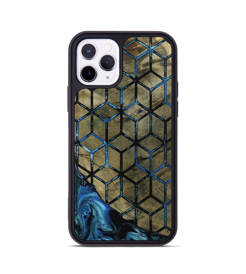 iPhone 11 Pro Wood Phone Case - Lila (Pattern, 800659)