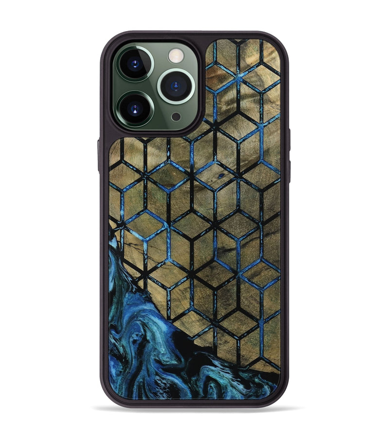 iPhone 13 Pro Max Wood Phone Case - Lila (Pattern, 800659)
