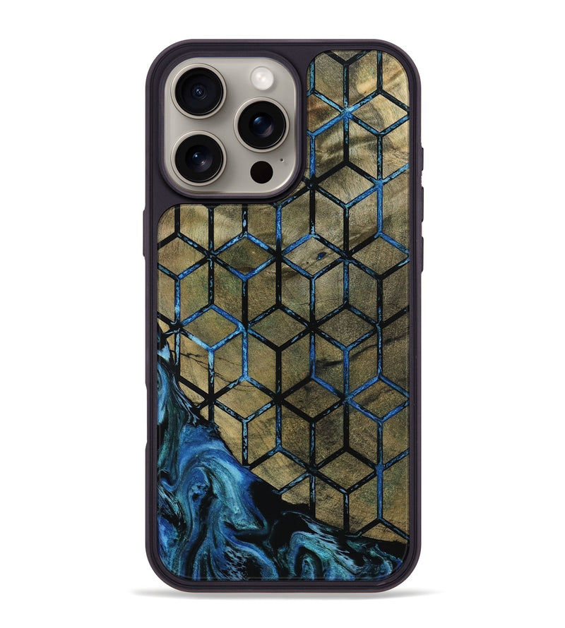 iPhone 16 Pro Max Wood Phone Case - Lila (Pattern, 800659)